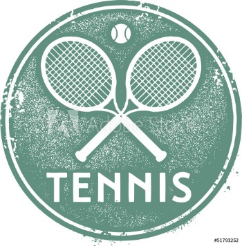 Bild på Vintage Tennis Sport Stamp